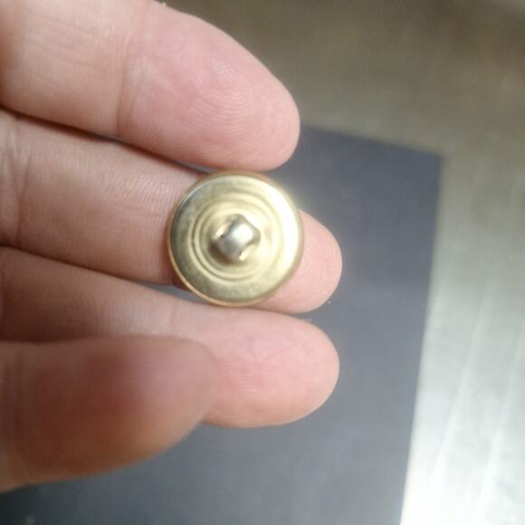 Antique Brass Greyhound Hunting Dog Button Vintage - Picture 2 of 3